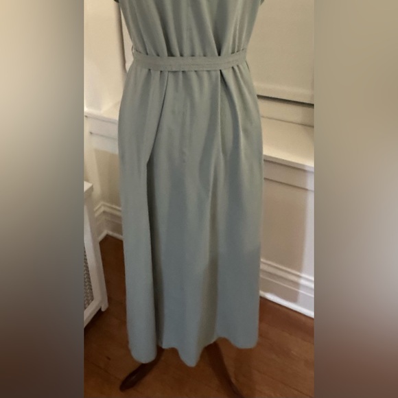 Zara Sage Green Maxi Dress with Tie Waist - Picture 2 of 8